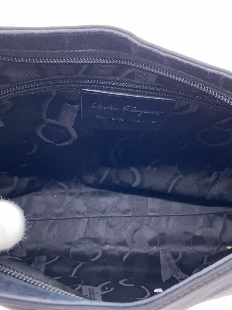 Salvatore Ferragamo Shoulder Bag BLK Solid AQ-21 8801 6