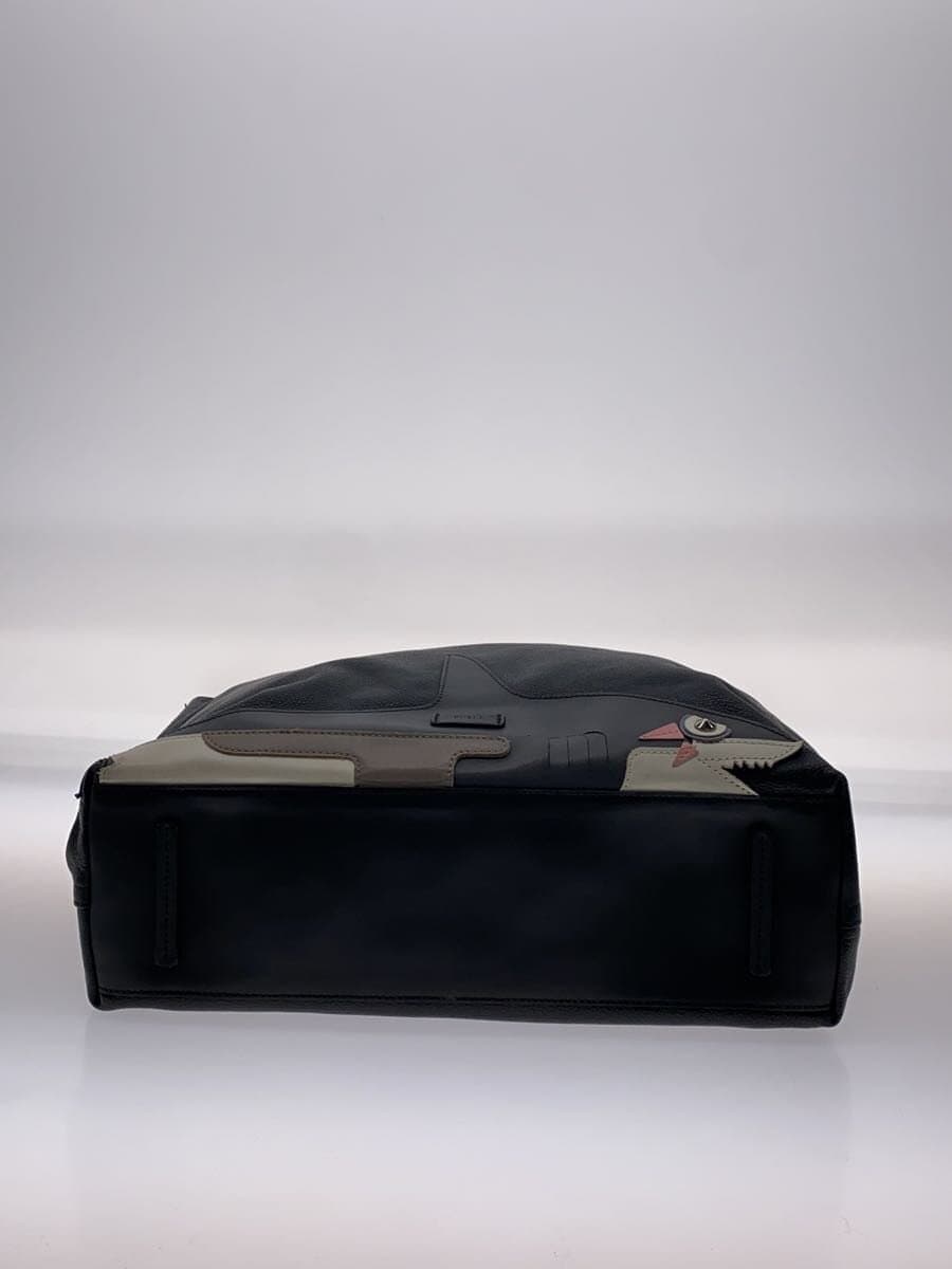 FURLA tote bag -- BLK has corner wear 4