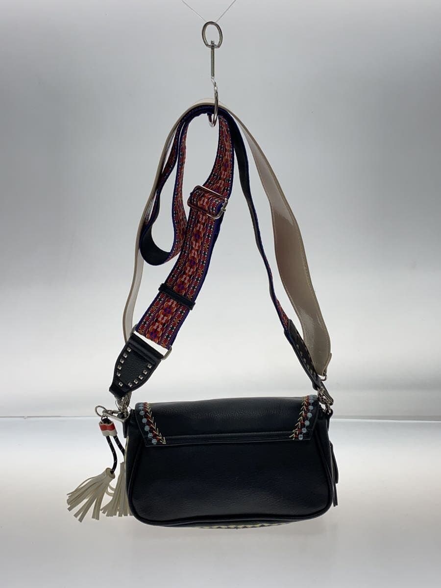Desigual Shoulder Bag BLK Solid Embroidery 3