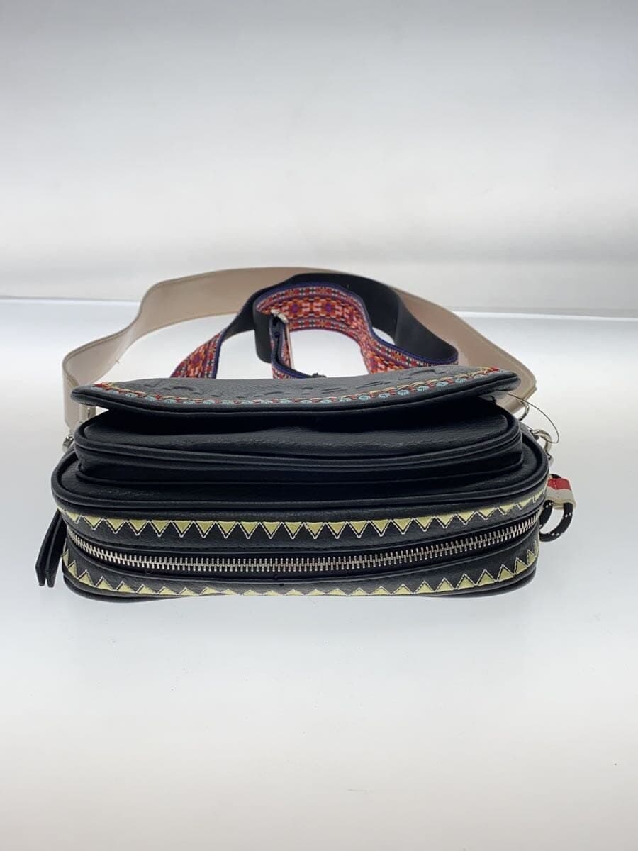 Desigual Shoulder Bag BLK Solid Embroidery 4