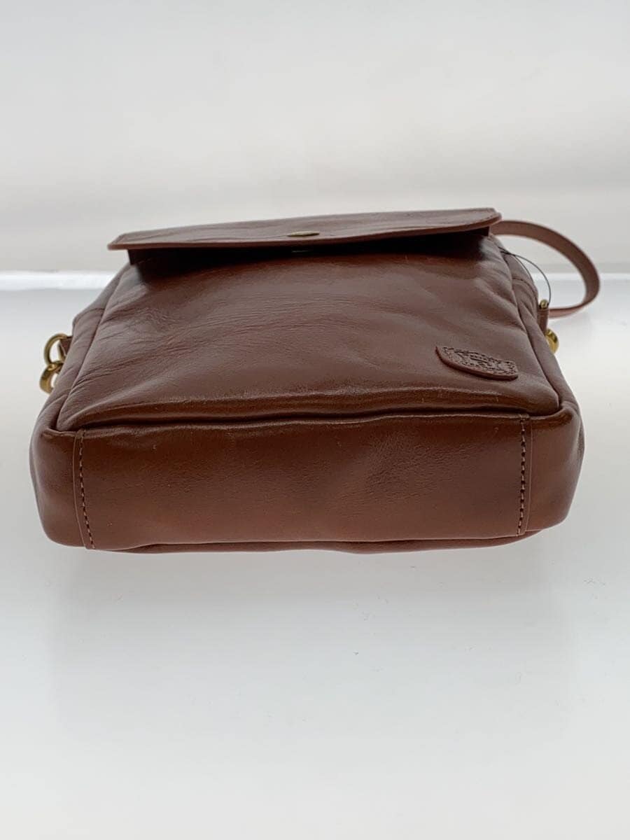 BELLIES YORK Shoulder Bag Leather BRW Solid 4