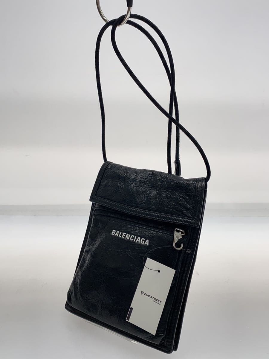 BALENCIAGAEXPLORER Shoulder Bag Sheepskin BLK Solid 532298 1000 2
