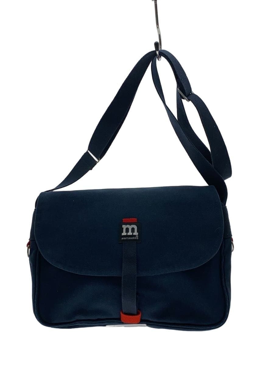 marimekko Shoulder Bag Cotton NVY Solid