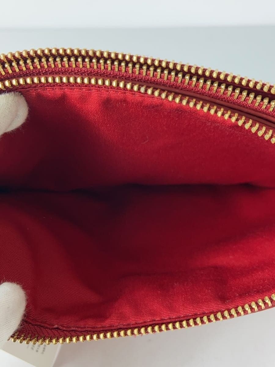 COACH Shoulder Bag Leather RED 6