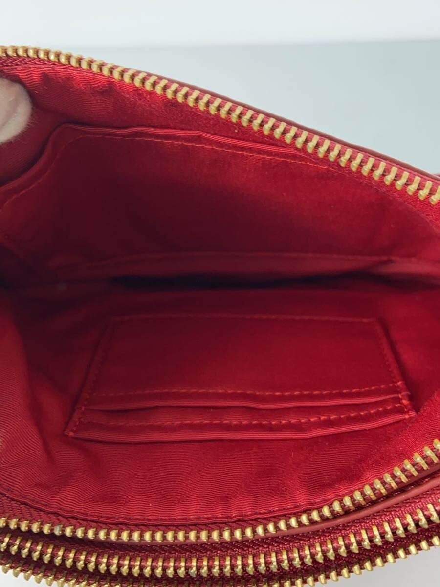 COACH Shoulder Bag Leather RED 7