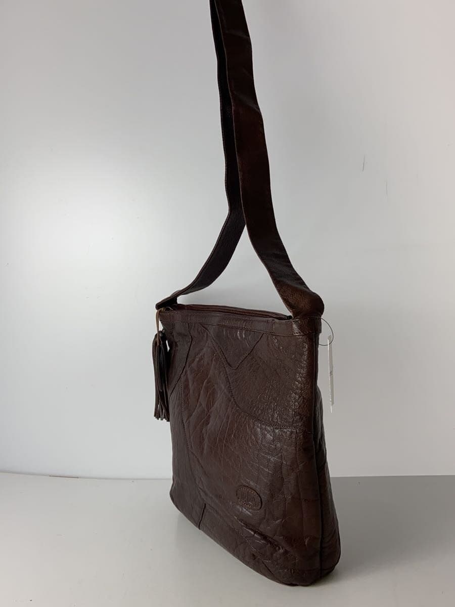 IBIZA Shoulder Bag Leather BRW Solid 2