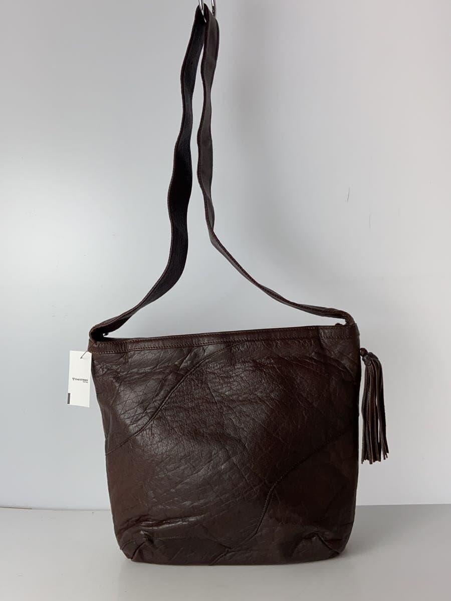 IBIZA Shoulder Bag Leather BRW Solid 3