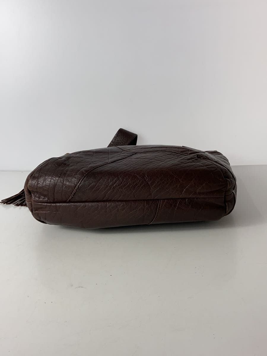 IBIZA Shoulder Bag Leather BRW Solid 4