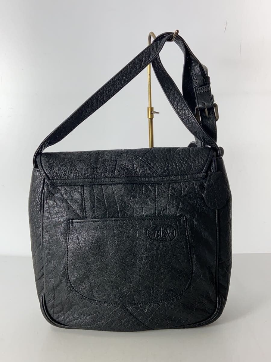 IBIZA Shoulder Bag Leather BLK Solid 3