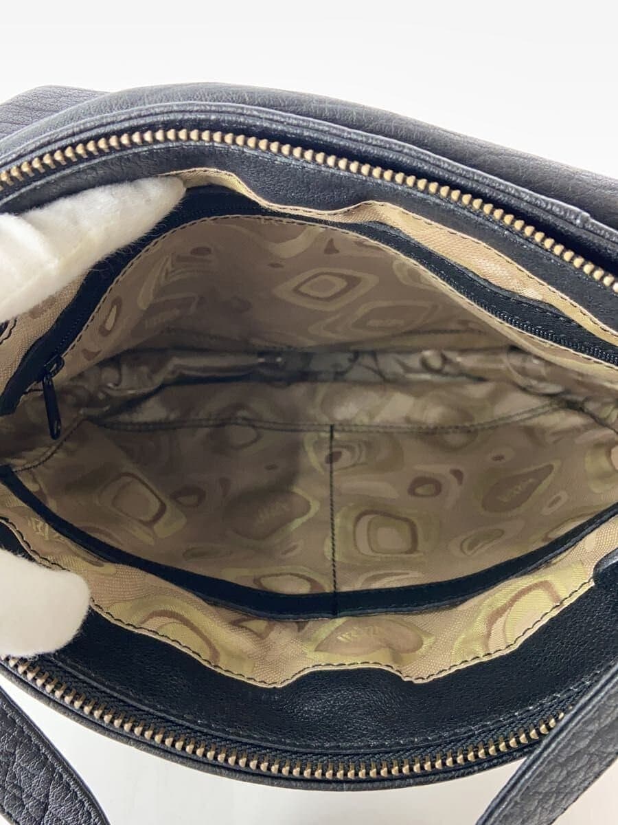 IBIZA Shoulder Bag Leather BLK Solid 6