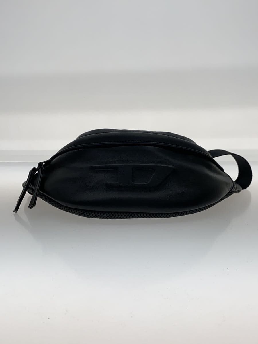 Diesel Fashion Waist Bag Leather Black Plain X09762 4