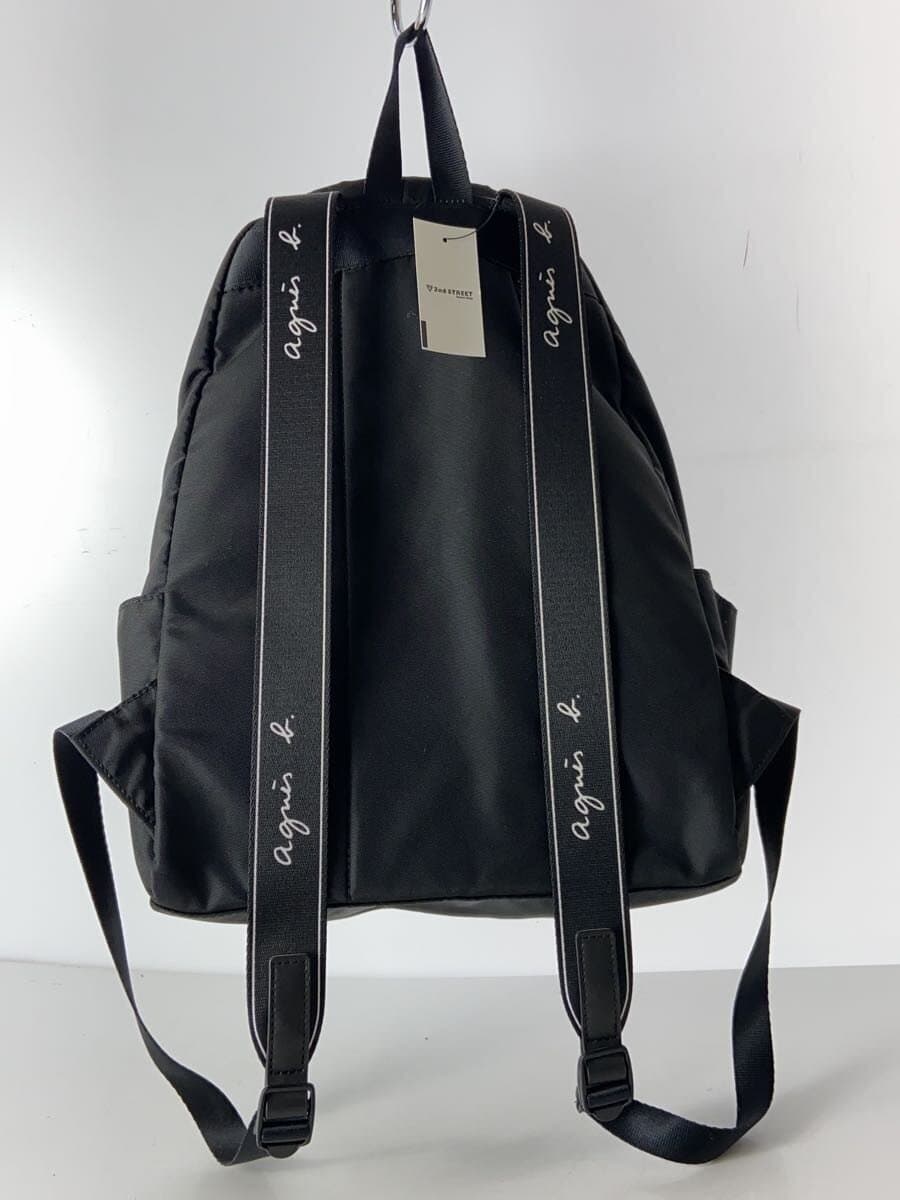 agnes b. Backpack Nylon BLK Solid 3