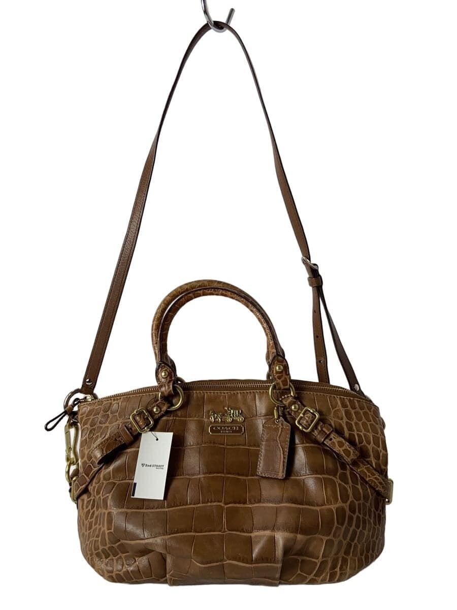 COACH Shoulder Bag Leather BRW 15924