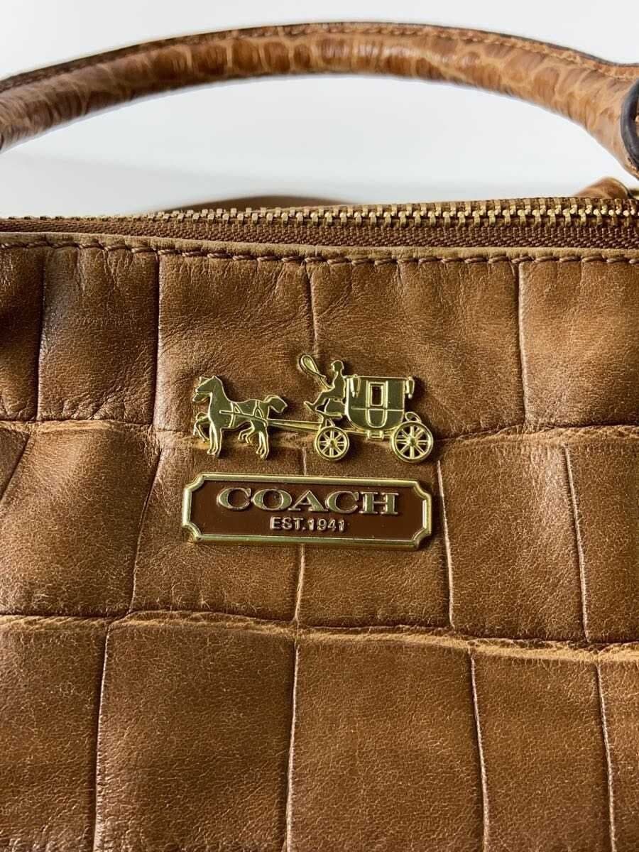 COACH Shoulder Bag Leather BRW 15924 5