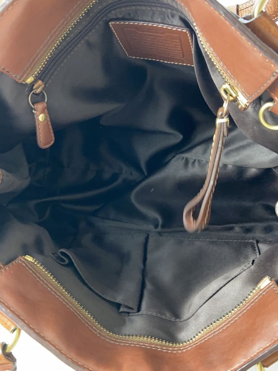 COACH Tote Bag_Embossed Signature_Red BRW All Over Pattern 6