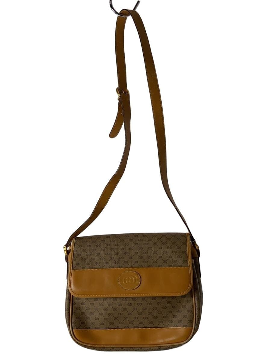 GUCCI shoulder bag PVC BEG all-over pattern