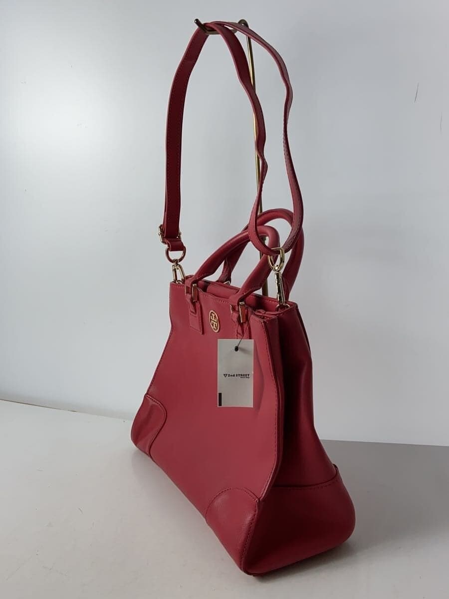 TORY BURCH Shoulder Bag Leather RED Solid 2