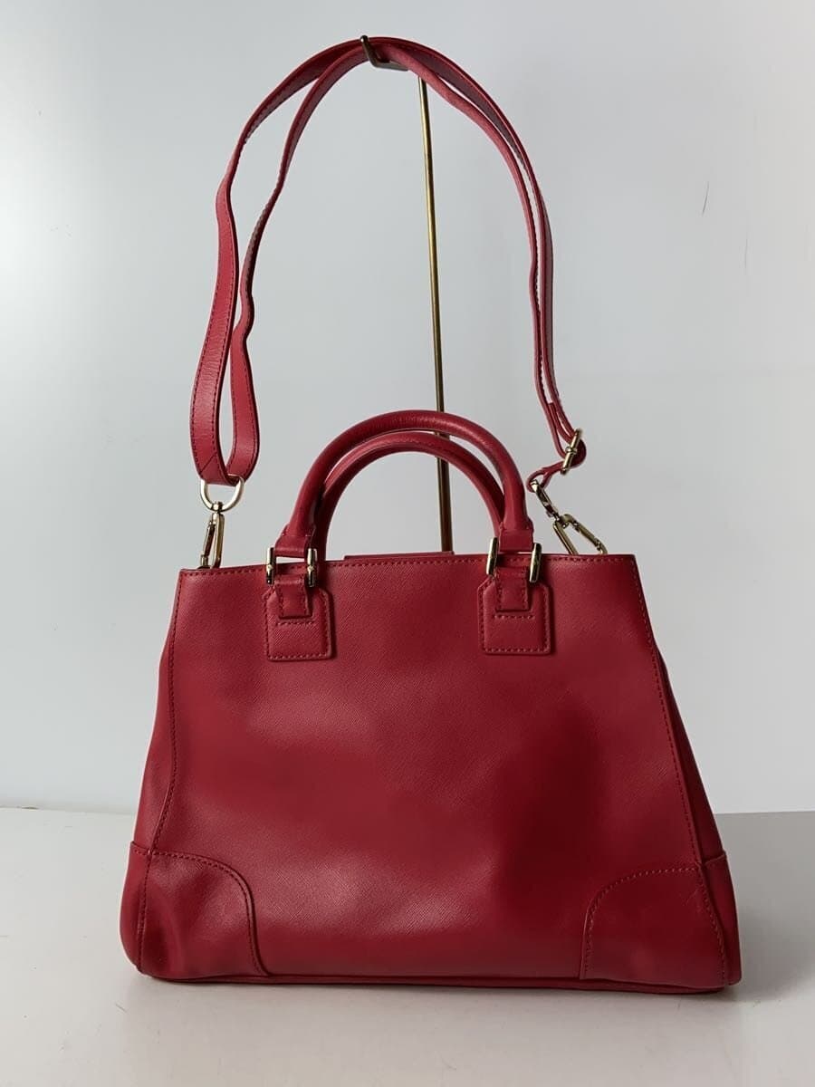 TORY BURCH Shoulder Bag Leather RED Solid 3
