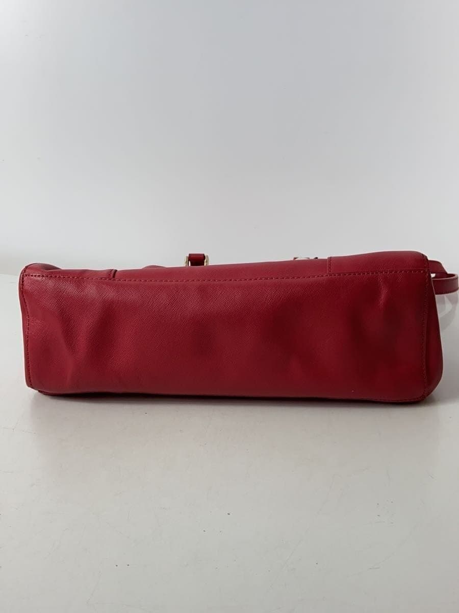 TORY BURCH Shoulder Bag Leather RED Solid 4
