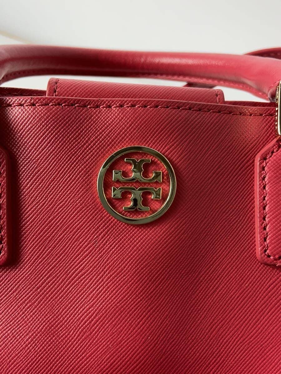 TORY BURCH Shoulder Bag Leather RED Solid 5