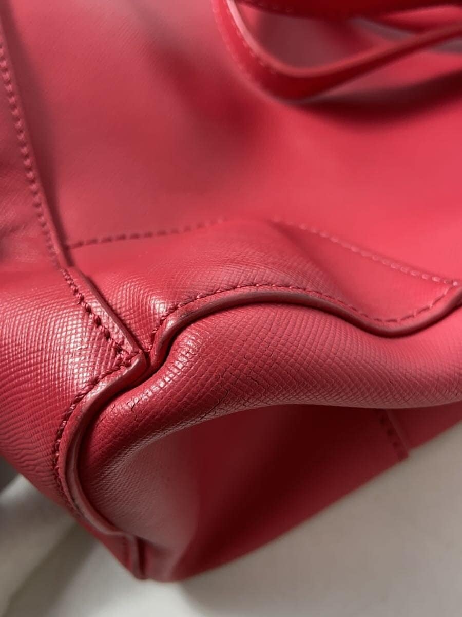 TORY BURCH Shoulder Bag Leather RED Solid 8