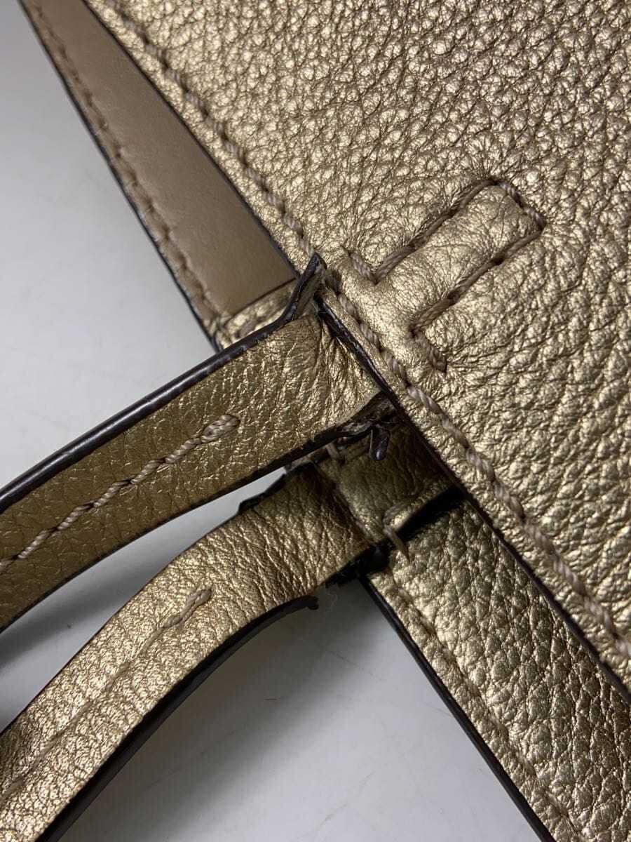 TORY BURCH Tote Bag Leather GLD Solid 7