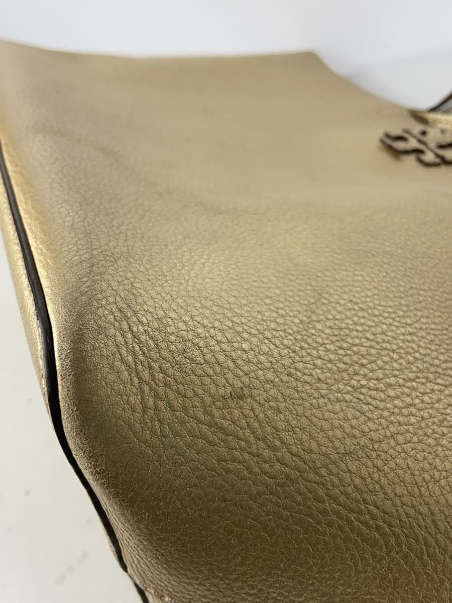 TORY BURCH Tote Bag Leather GLD Solid 8
