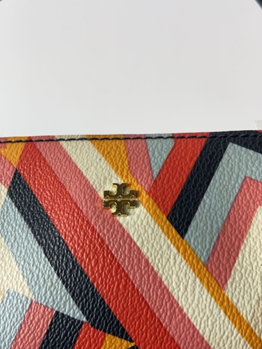 TORY BURCH Tote Bag Leather Multicolor All Over Pattern 5