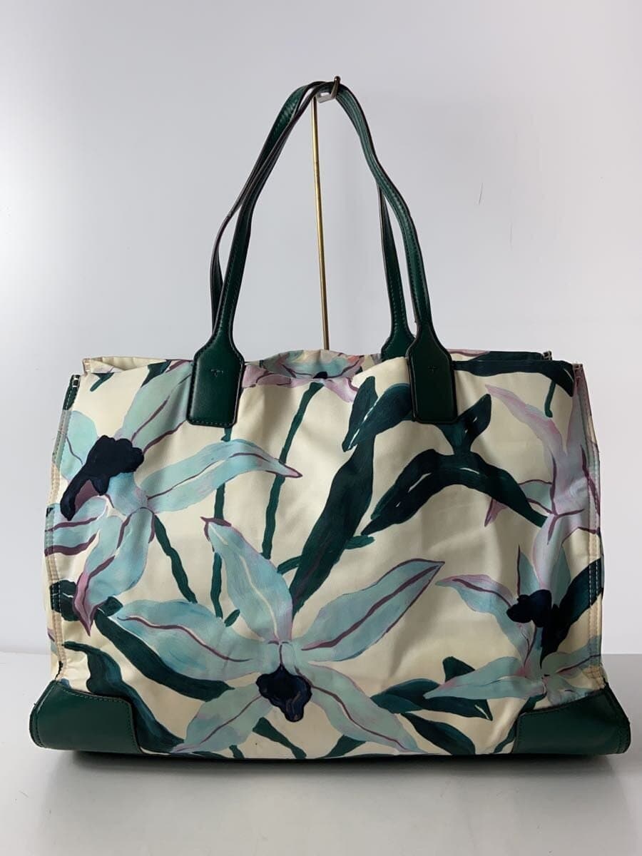 TORY BURCH Tote Bag GRN Floral 3