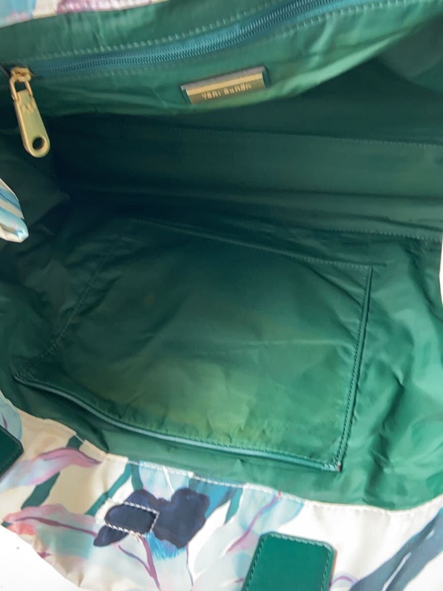 TORY BURCH Tote Bag GRN Floral 6