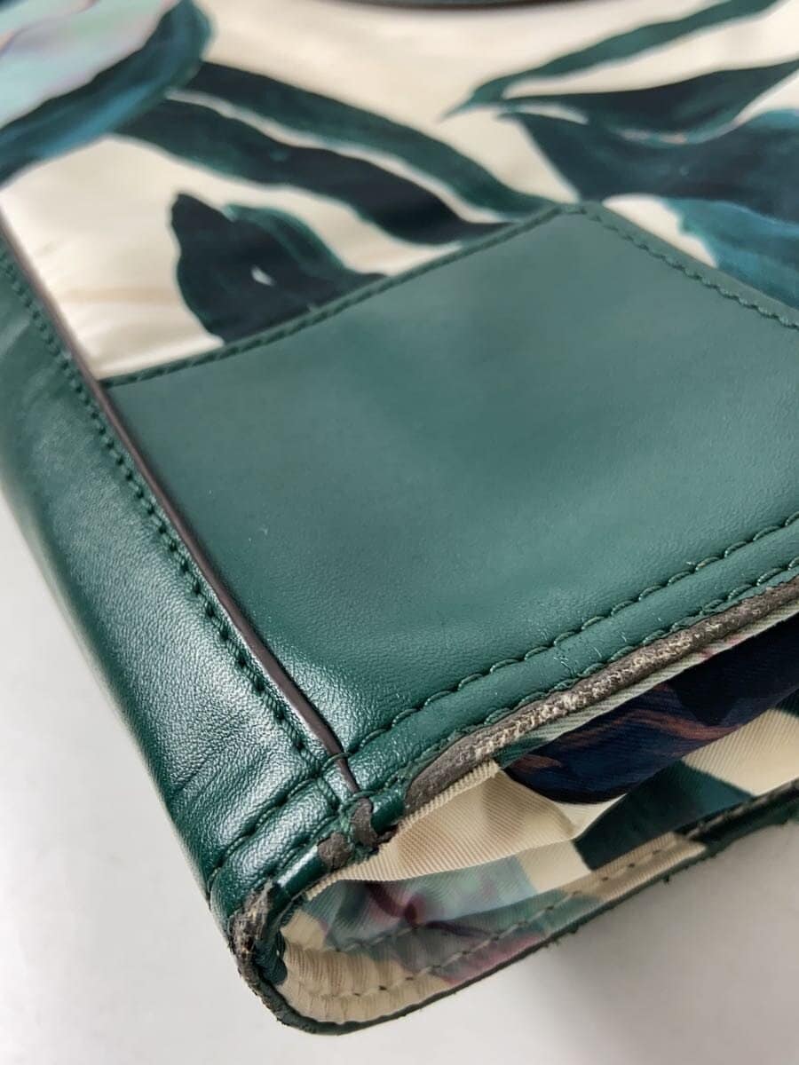 TORY BURCH Tote Bag GRN Floral 9