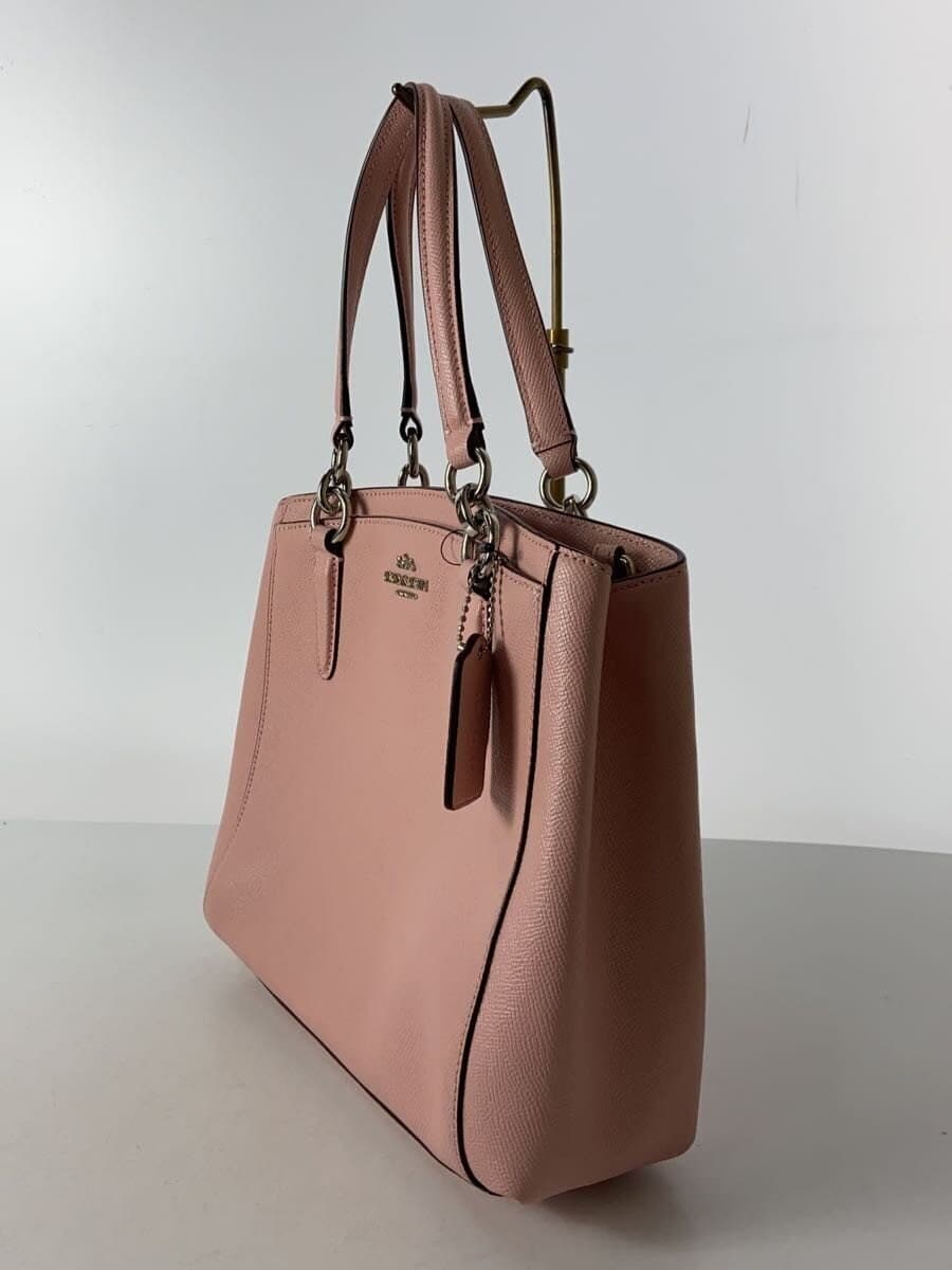 COACH Shoulder Bag Leather Pink Solid Color M1722-F57847 2-Way 2