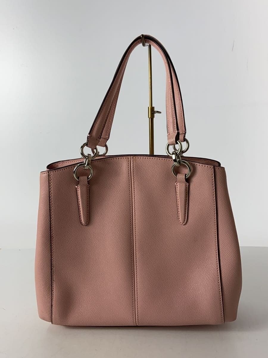 COACH Shoulder Bag Leather Pink Solid Color M1722-F57847 2-Way 3