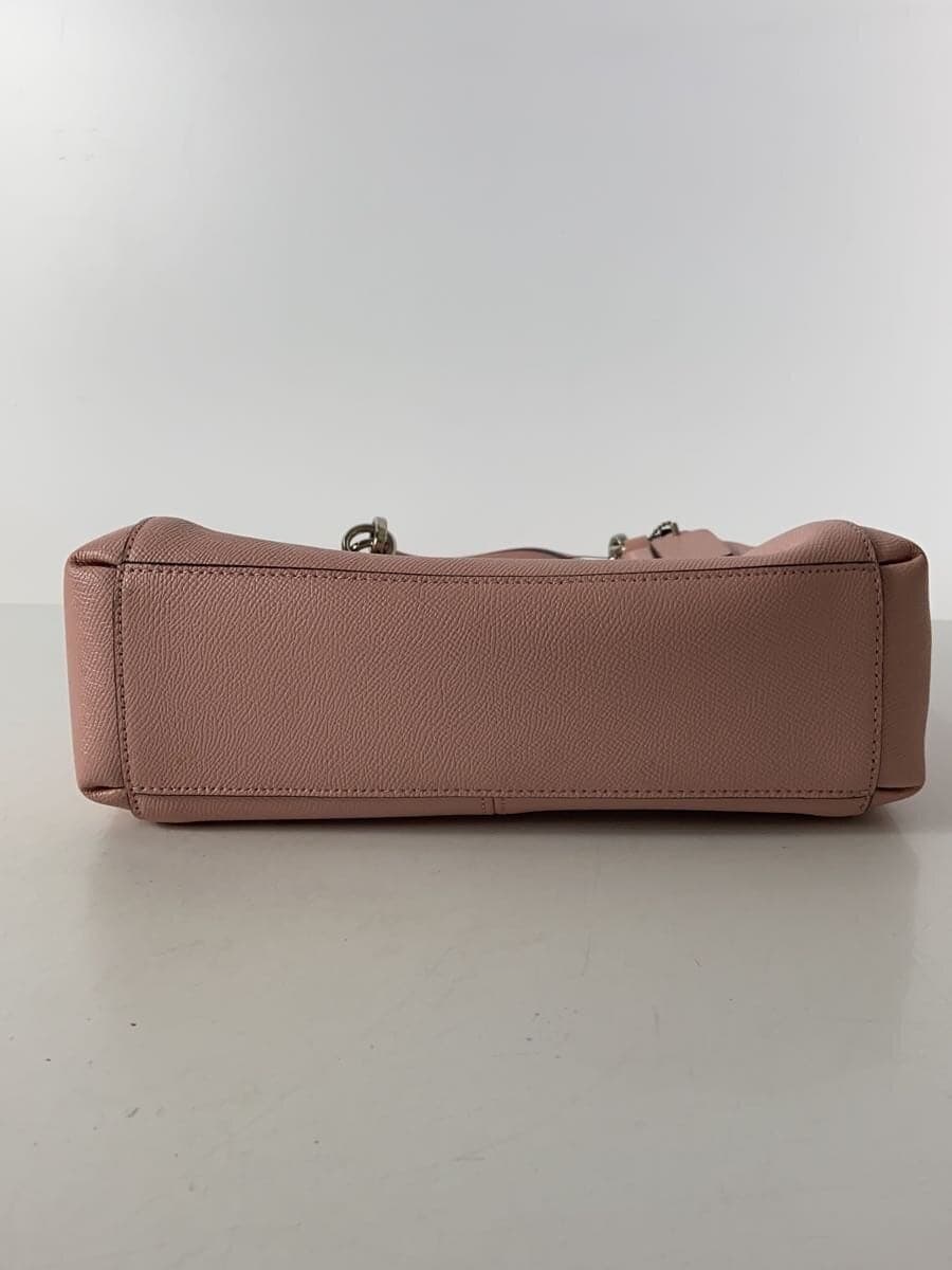 COACH Shoulder Bag Leather Pink Solid Color M1722-F57847 2-Way 4