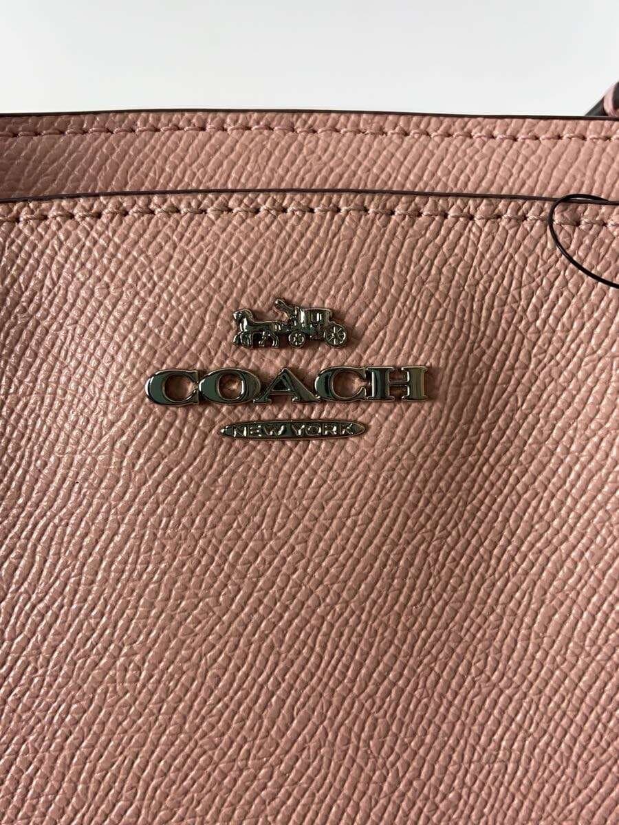 COACH Shoulder Bag Leather Pink Solid Color M1722-F57847 2-Way 5