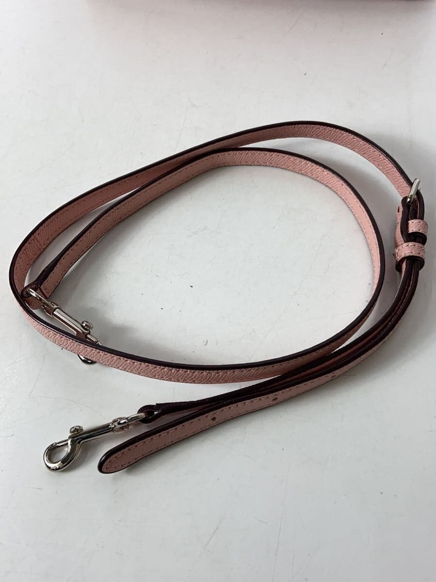 COACH Shoulder Bag Leather Pink Solid Color M1722-F57847 2-Way 7