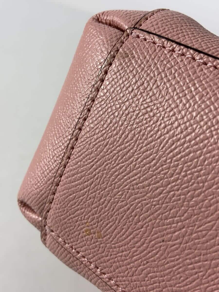 COACH Shoulder Bag Leather Pink Solid Color M1722-F57847 2-Way 9