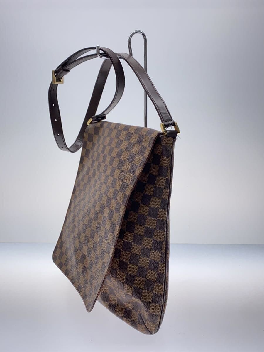 LOUIS VUITTON Musette Salsa _Damier Ebene_Short Shoulder PVC BRW 2