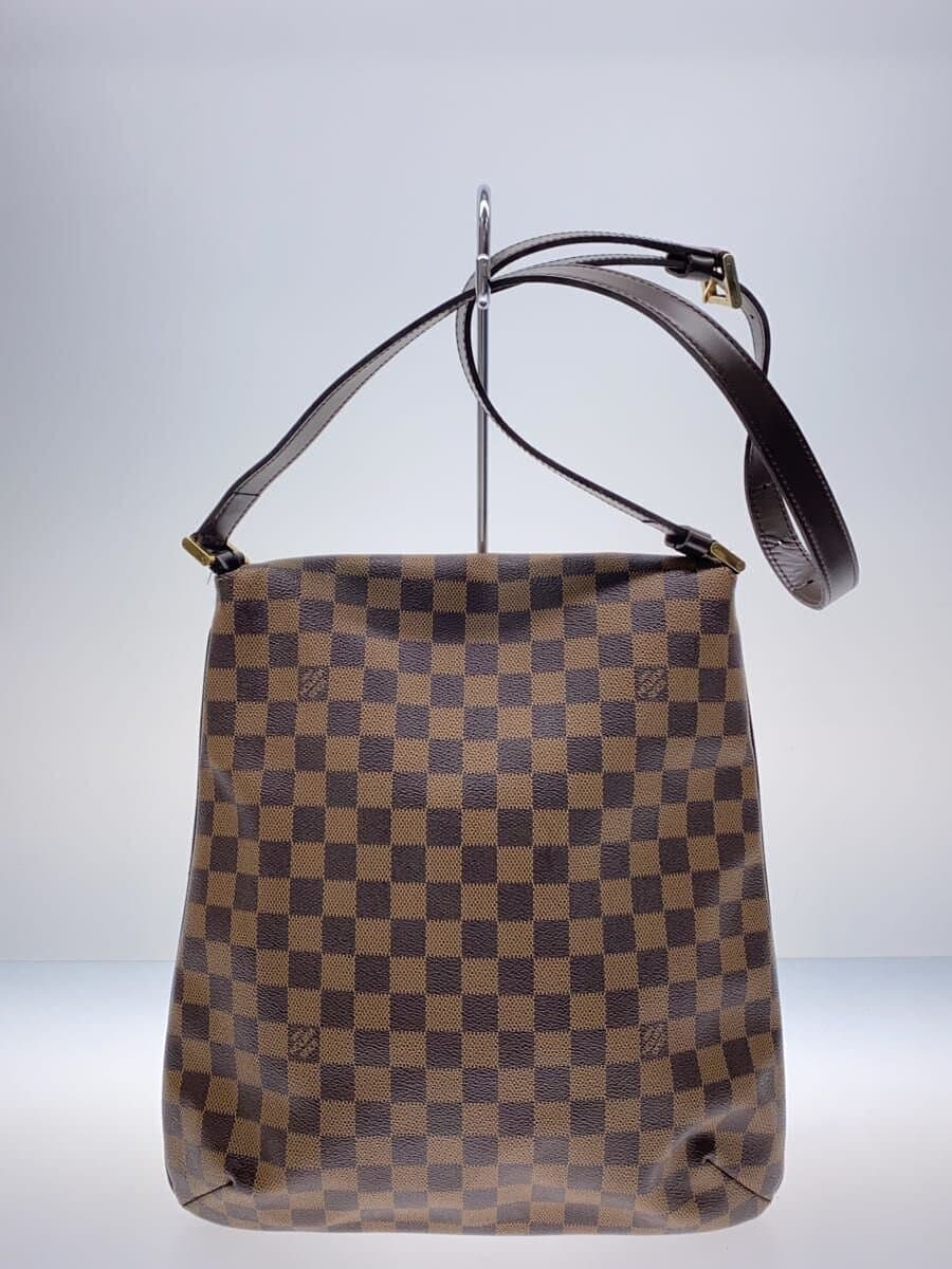 LOUIS VUITTON Musette Salsa _Damier Ebene_Short Shoulder PVC BRW 3