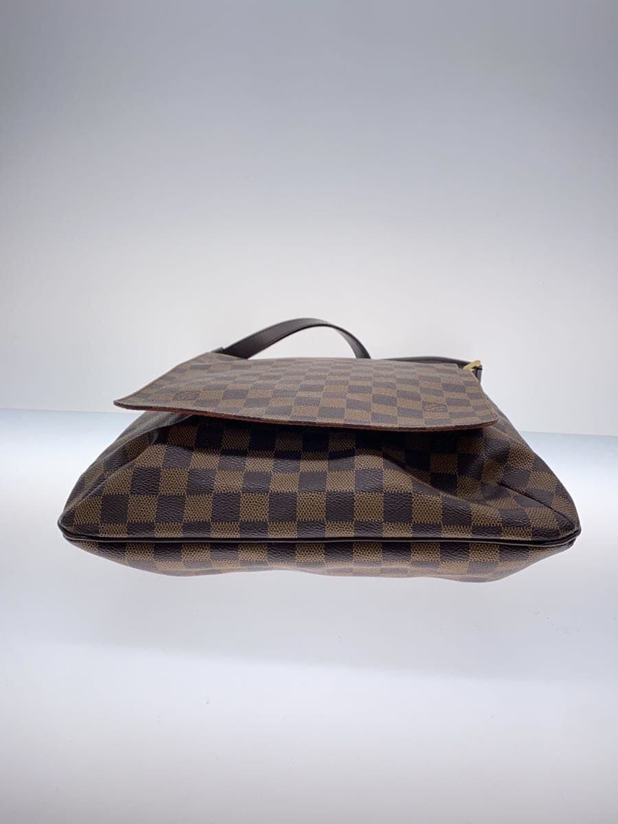 LOUIS VUITTON Musette Salsa _Damier Ebene_Short Shoulder PVC BRW 4