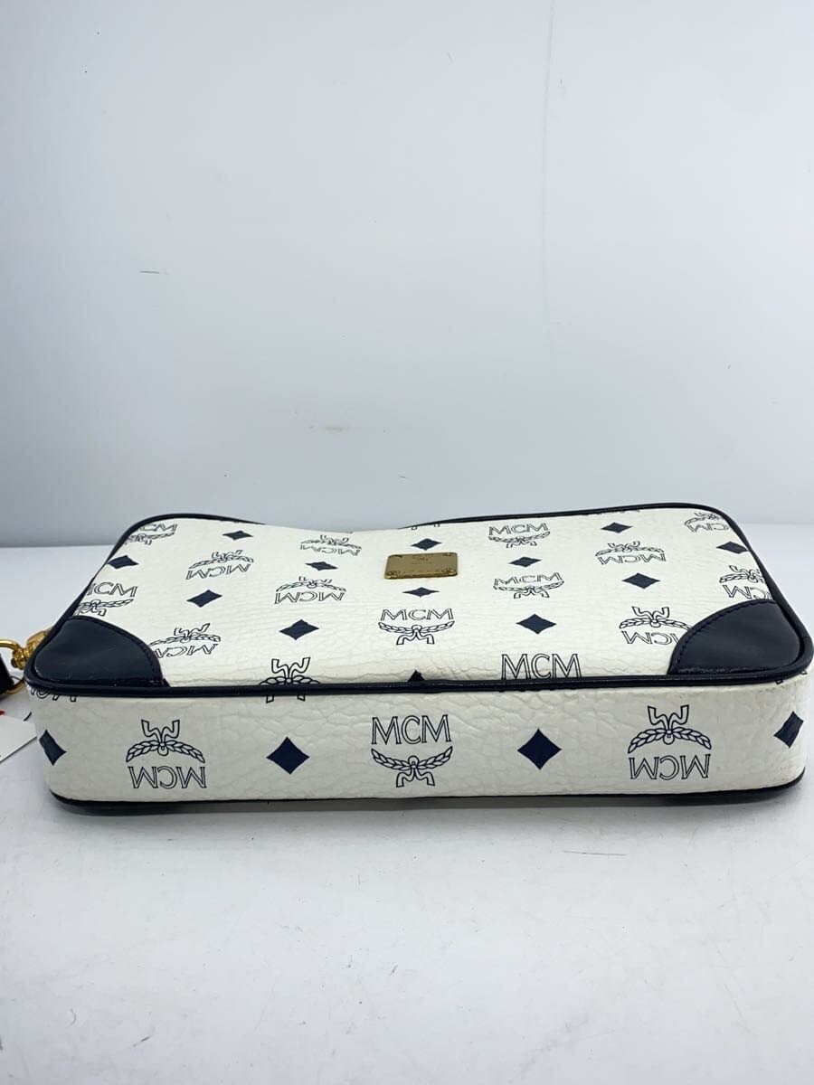 MCM Second Bag Leather WHT All Over Pattern 4