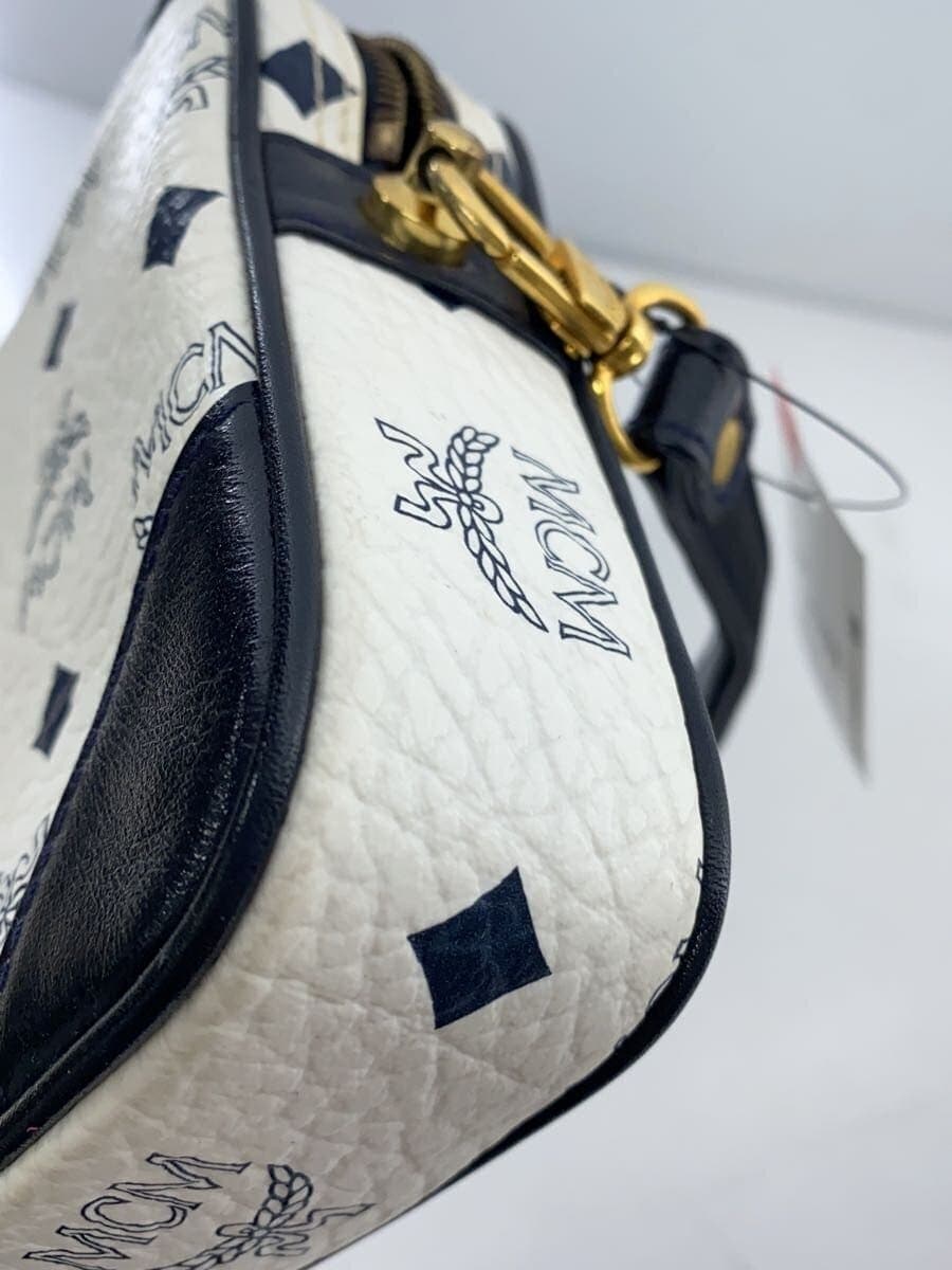 MCM Second Bag Leather WHT All Over Pattern 8