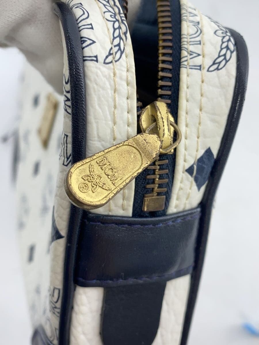 MCM Second Bag Leather WHT All Over Pattern 9