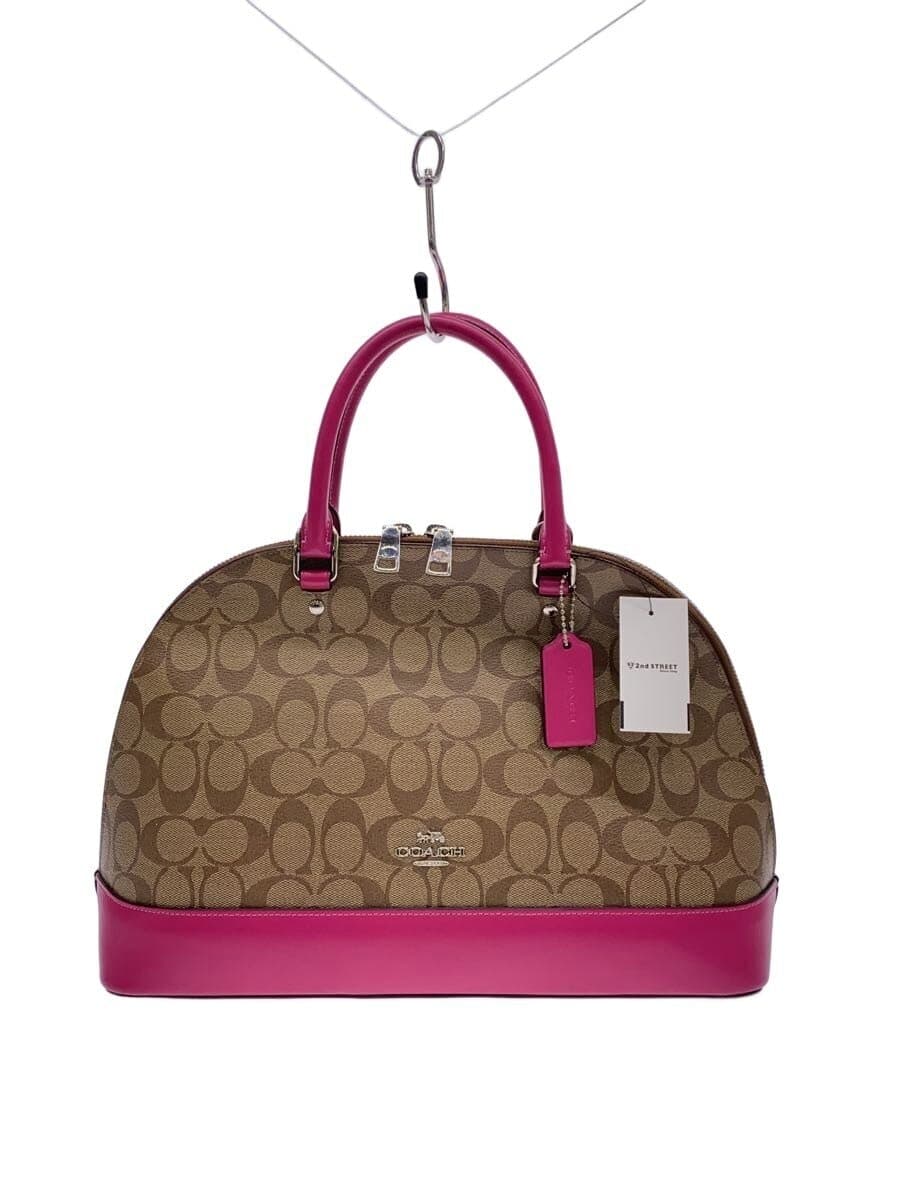 COACH Handbag PVC PNK All Over Pattern F27584 Shoulder Strap Missing Part