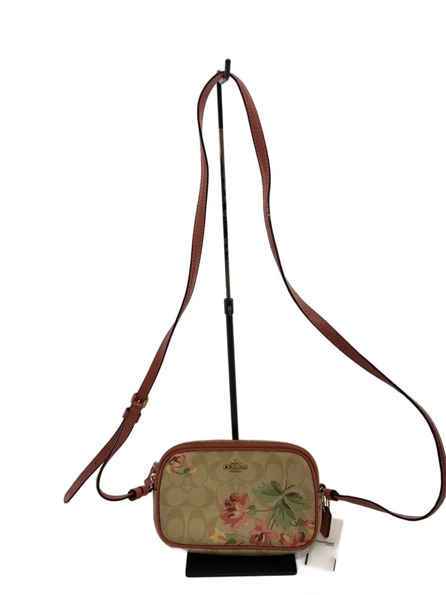 COACH Shoulder Bag PVC PNK Floral F73007