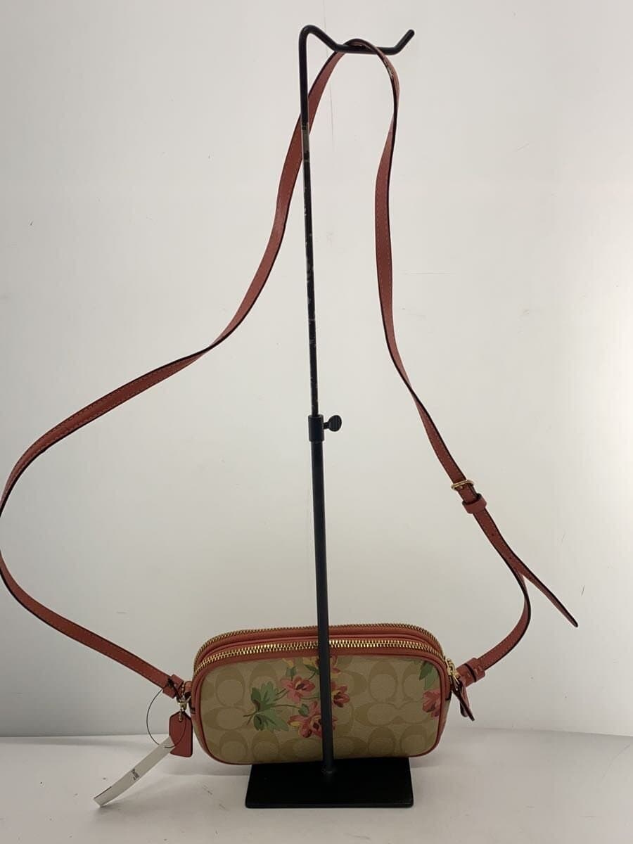 COACH Shoulder Bag PVC PNK Floral F73007 3