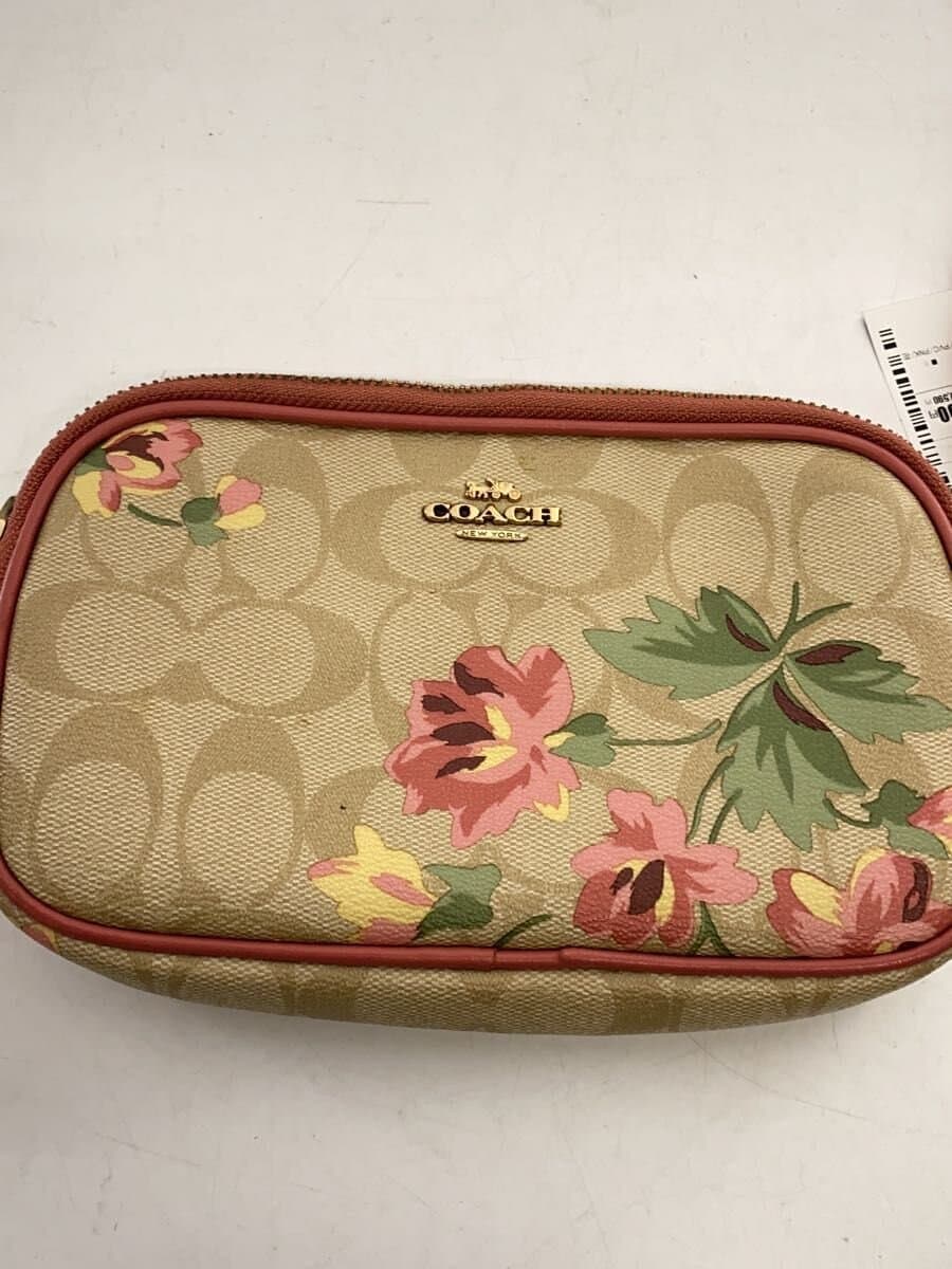 COACH Shoulder Bag PVC PNK Floral F73007 5