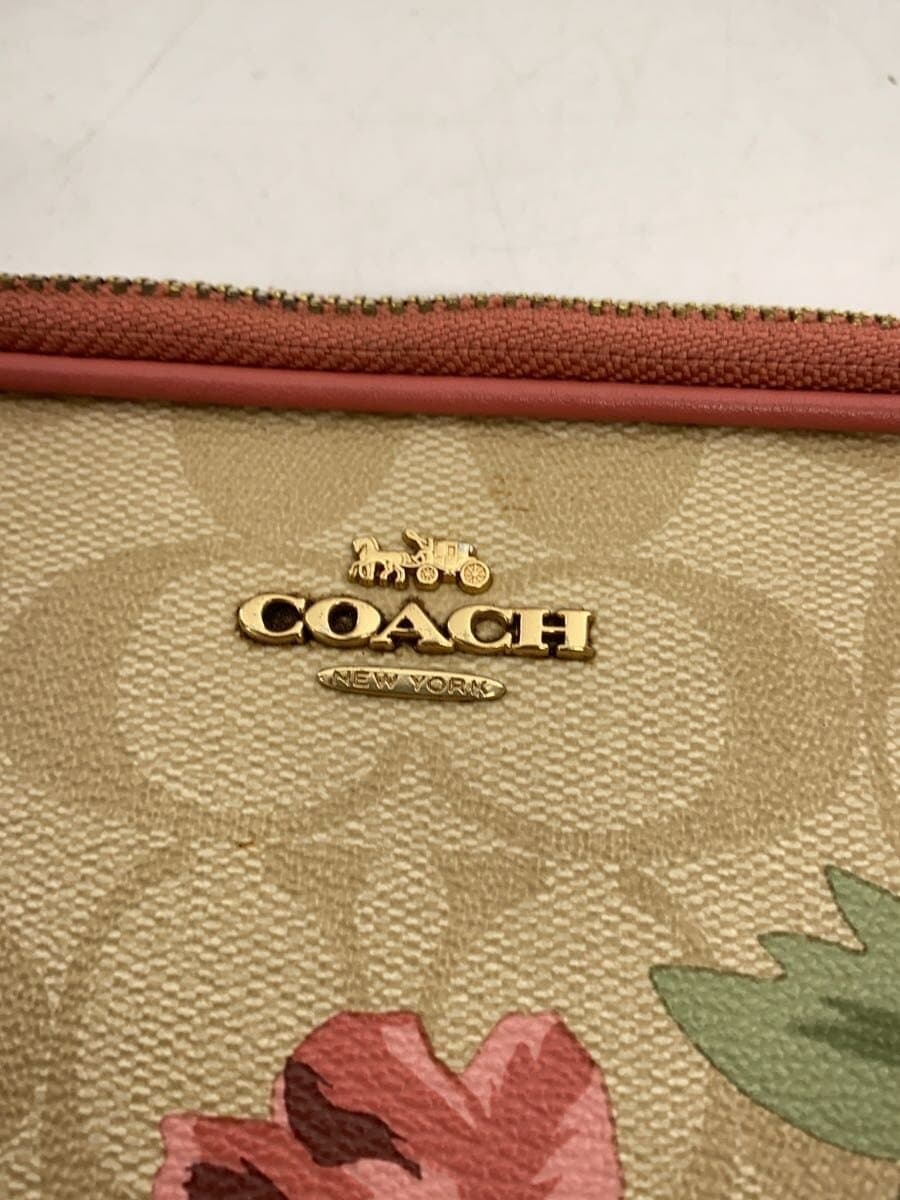 COACH Shoulder Bag PVC PNK Floral F73007 6