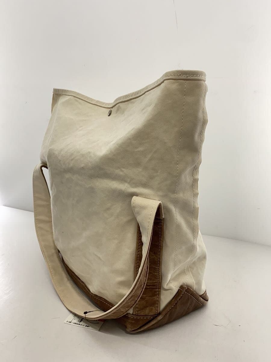 TEMBEA Tote Bag Canvas WHT Solid 2