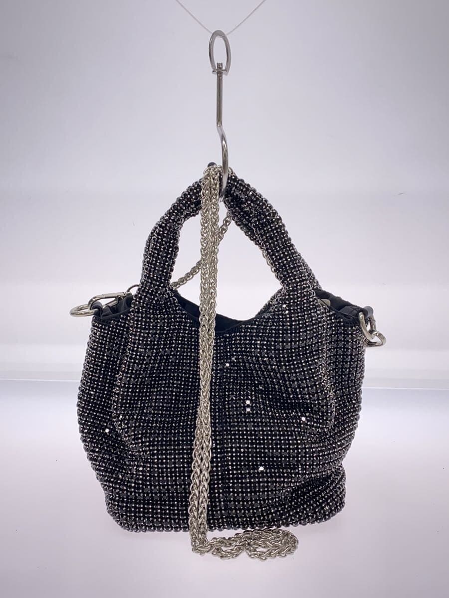 INGEBORG Stone Mesh Bag Shoulder Bag Polyester BLK 3